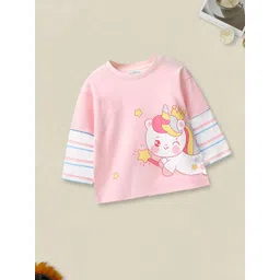 FOREVER FRIDAY Girls Graphic Printed Round Neck Cotton T-shirt-picture-10