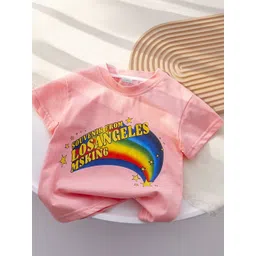 FOREVER FRIDAY Girls Graphic Printed Round Neck Short Sleeve Top-picture-57