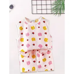 FOREVER FRIDAY Girls Printed Round Neck Top With Trousers-picture-38