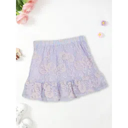 FOREVER FRIDAY Girls Self-Designed Lace A-Line Skirts-picture-18