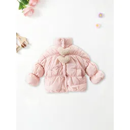 FOREVER FRIDAY Girls Solid Mandarin Collar Puffer Jacket-picture-22