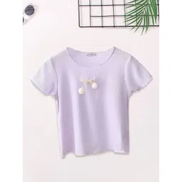 FOREVER FRIDAY Kids Girls Solid Round Top-picture-36