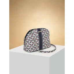 Forever Glam By Pantaloons Beige Printed Medium Cross Body Bag-picture-10