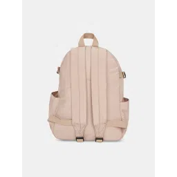 Forever Glam by Pantaloons Beige PU Medium Backpack image 4