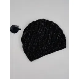 Forever Glam by Pantaloons Black Polyester Beanie-picture-22