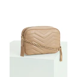 Forever Glam by Pantaloons Brown Textured Small Cross Body Bag-picture-23