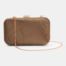 forever glam by pantaloons Casual, Party Gold Clutch-picture-14