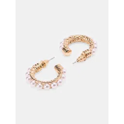Forever Glam by Pantaloons Circular Half Hoop Earrings-picture-22