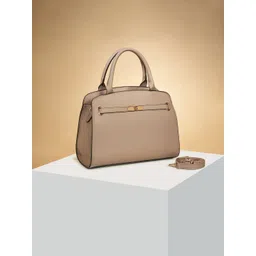 Forever Glam by Pantaloons Colourblocked PU Structured Handheld Bag with Cut Work-picture-14