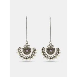 Forever Glam by Pantaloons Crescent Shaped Drop Earrings-picture-28