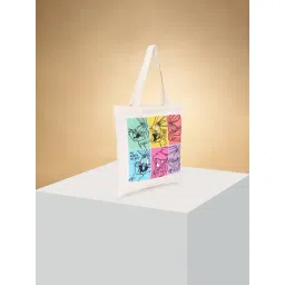 Forever Glam by Pantaloons Ecru Printed Medium Tote Handbag-picture-16