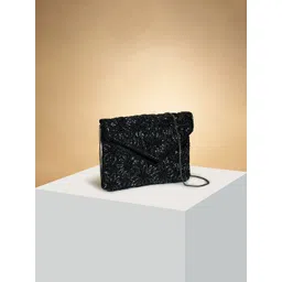 Forever Glam by Pantaloons Embroidered Envelope Clutch-picture-28