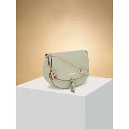 Forever Glam by Pantaloons Green Textured Medium Sling Handbag-picture-42