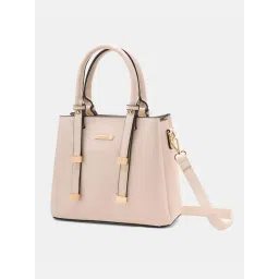 Forever Glam by Pantaloons Off White Logo Satchel Handbag-picture-37