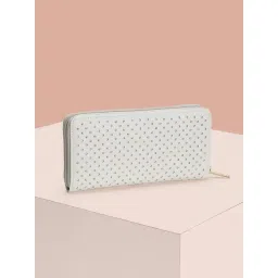 Forever Glam by Pantaloons Off White Medium Zip Around Wallet for Women-picture-17