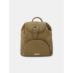 Forever Glam by Pantaloons Olive PU Medium Backpack-picture-33