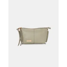 Forever Glam by Pantaloons Olive Solid Medium Sling Handbag image 2