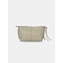 Forever Glam by Pantaloons Olive Solid Medium Sling Handbag image 4