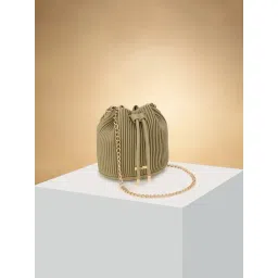 Forever Glam by Pantaloons Olive Textured Medium Sling Handbag-picture-17