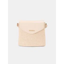 Forever Glam by Pantaloons Pink Textured Medium Sling Handbag-picture-16