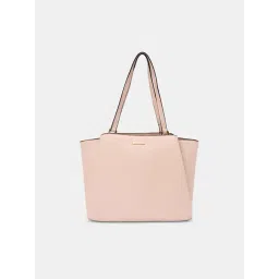 Forever Glam by Pantaloons Pink Textured Medium Tote Handbag-picture-22