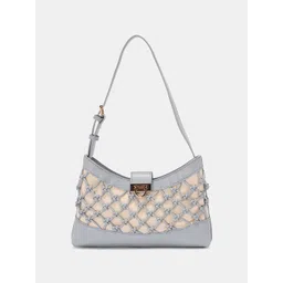 Forever Glam by Pantaloons PU Half Moon Shoulder Bag with Quilted-picture-17