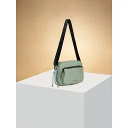 Forever Glam by Pantaloons Sage green Solid Medium Sling Handbag-picture-20