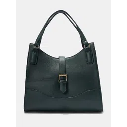 Forever Glam by Pantaloons Textured Buckle Detail Oversized Structured Shoulder Bag-picture-19