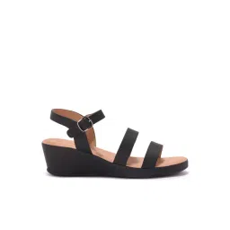 Forever Glam by Pantaloons Women Black Ankle Strap Sandals-picture-19