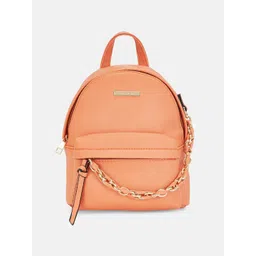 Forever Glam by Pantaloons Women Coral Solid Backpack-picture-11