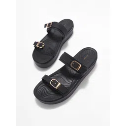 Forever Glam by Pantaloons Women Open Toe Flatform Heel Sandals-picture-29