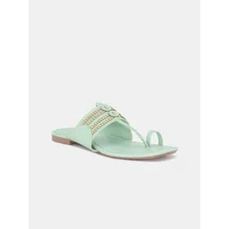 Forever Glam by Pantaloons Women Party One Toe Flats with Bows-picture-11