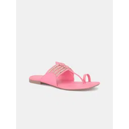 Forever Glam by Pantaloons Women Party One Toe Flats with Buckles-picture-32