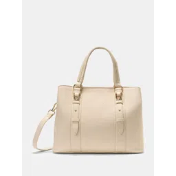 Forever Glam by Pantaloons Women Solid Structured Buckle Detail Shoulder Bag-picture-37