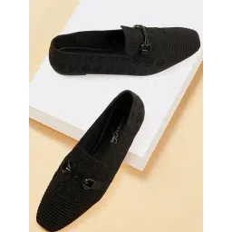 Forever Glam by Pantaloons Women's Black Casual Loafers-picture-10