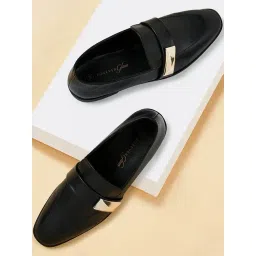 Forever Glam by Pantaloons Women's Black Casual Loafers-picture-41