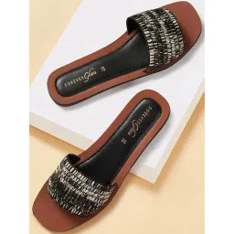 Forever Glam by Pantaloons Women's Black Casual Sandals-picture-45