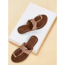 Forever Glam by Pantaloons Women's Multicolor Toe Ring Sandals-picture-34