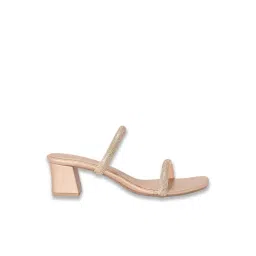 Forever Glam by Pantaloons Women's Rose Gold Casual Sandals-picture-24