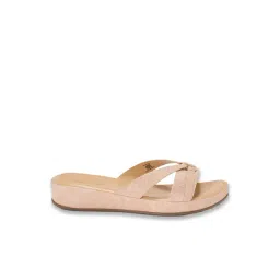 Forever Glam by Pantaloons Women's Rose Gold Casual Sandals-picture-11
