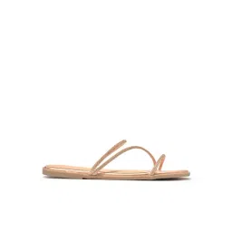 Forever Glam by Pantaloons Women's Rose Gold Casual Sandals-picture-47