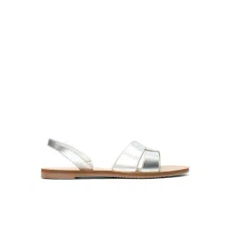 Forever Glam by Pantaloons Women's Silver Sling Back Sandals-picture-38