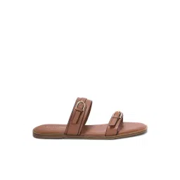 Forever Glam by Pantaloons Women's Tan Slides-picture-25