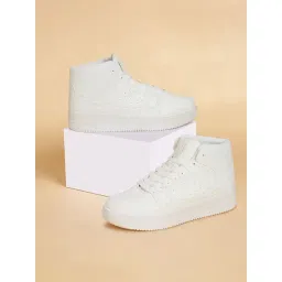 Forever Glam by Pantaloons Women's White Sneakers-picture-36