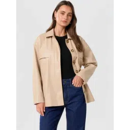 Forever New Beige Plain Jacket-picture-38
