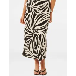 Forever New Black & White Printed Midi Skirt-picture-20