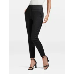 Forever New Black Regular Fit Trousers-picture-26