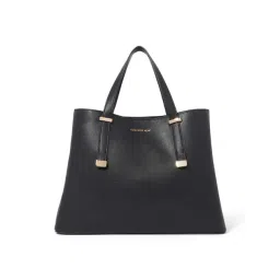 Forever New Casey Black PU Solid Tote Handbag-picture-18