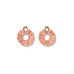 Forever New Charli Metal & Raffia Stud Earrings-picture-46