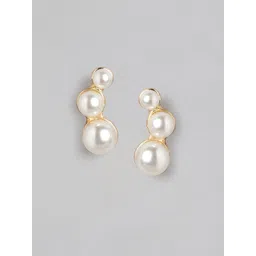 Forever New Classic Pearl Stud Earrings-image-43